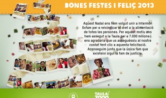 Postal Compromis Intermon Taula 7.000 milions